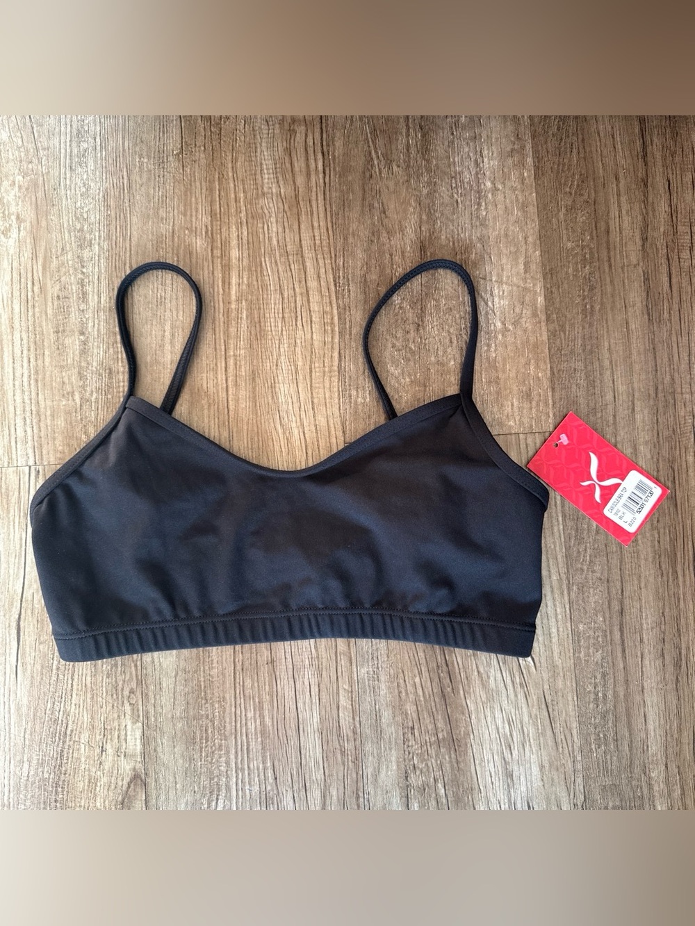 Capezio the dancemaker Black Women's Seamless Bralette size L- No padding